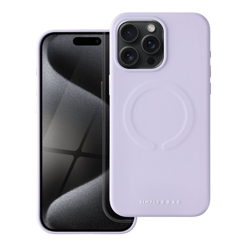 Roar Leather Mag Case – iPhone 15 Pro Max lila