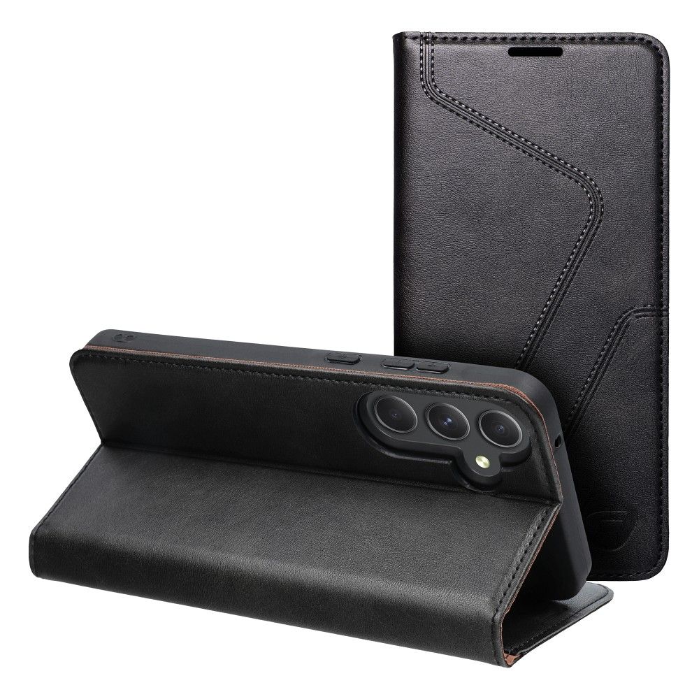 FORCELL F-PROTECT RFID Blokkoló könyv tok SAMSUNG A55-hez fekete
