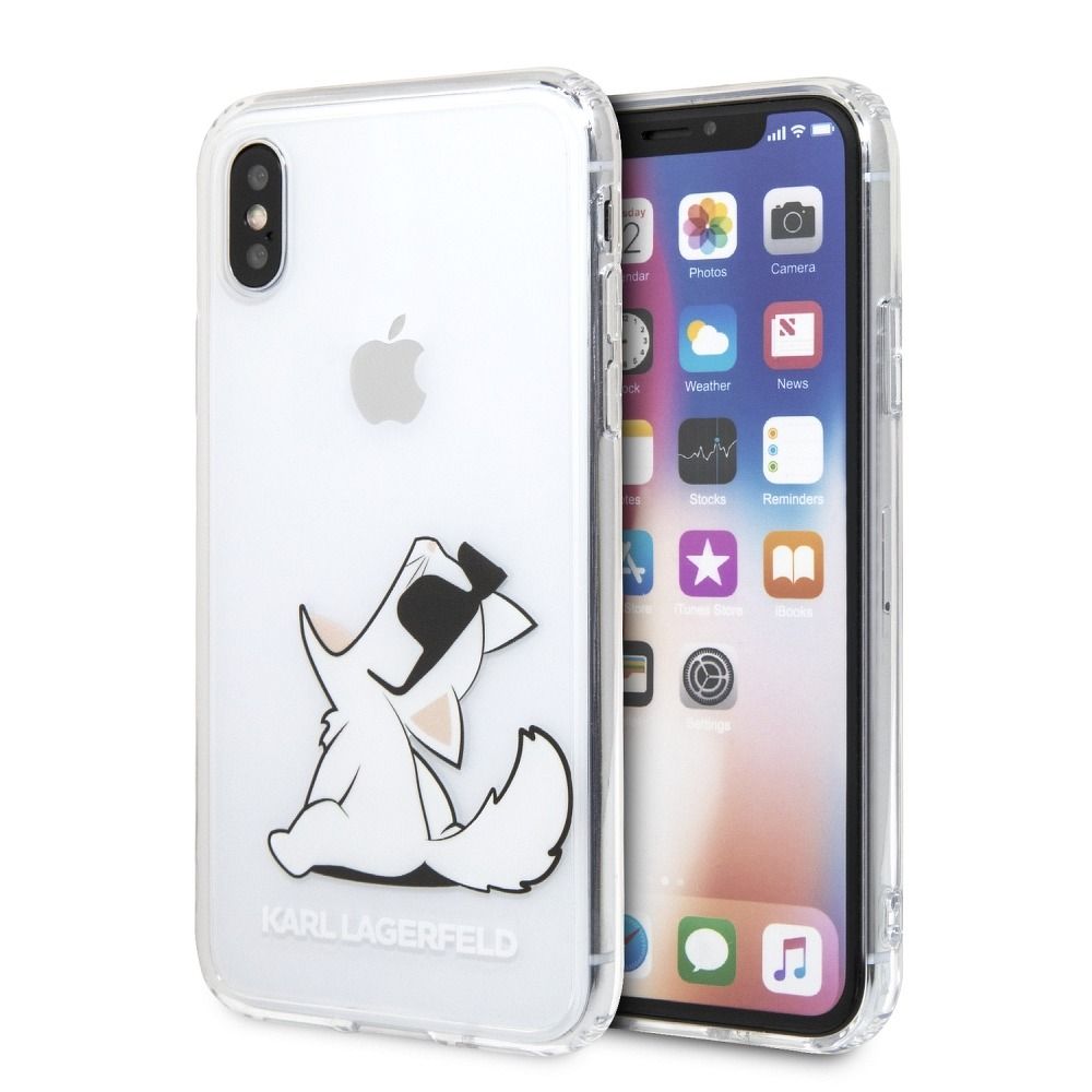 KARL LAGERFELD case for IPHONE X / XS KLHCPXCFNRC transparent