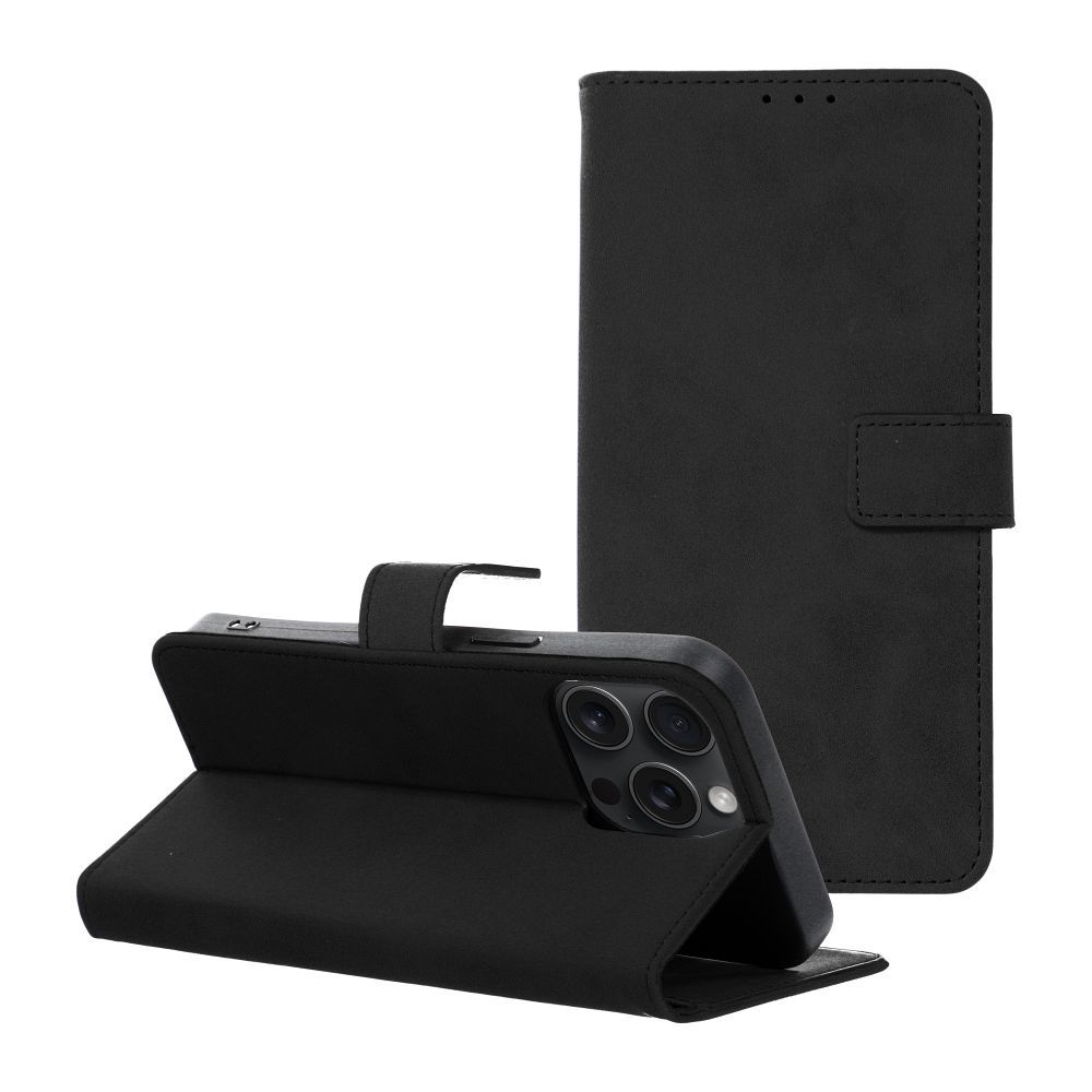 TENDER könyvtok IPHONE 15 Pro Max-hoz fekete