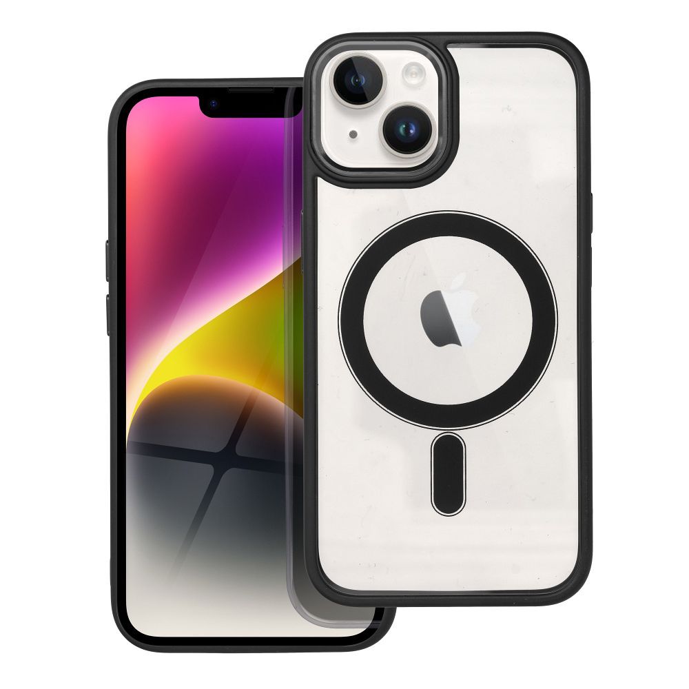 COLOR EDGE MAG COVER tok kompatibilis MagSafe-vel IPHONE 14 fekete