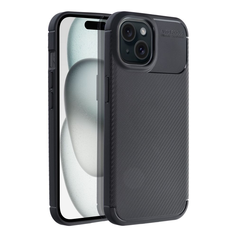 CARBON PREMIUM tok IPHONE 15-hez fekete
