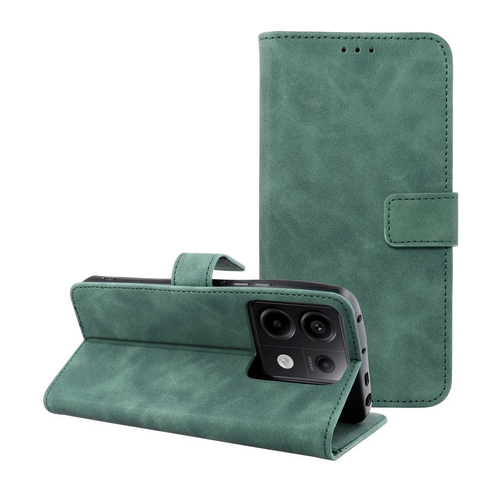 TENDER könyvtok XIAOMI Note 13 Pro 5G zöld