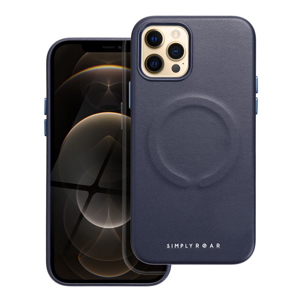 Roar Leather Mag Case – for Apple 12 Pro navy