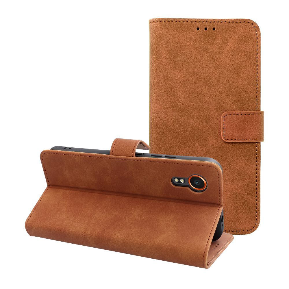 TENDER könyvtok SAMSUNG XCover 7-hez barna