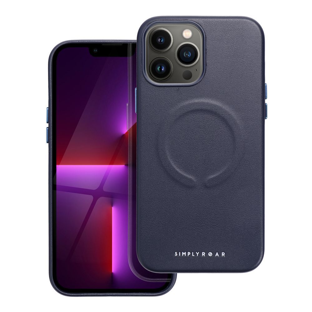 Roar Leather Mag Case – iPhone 13 Pro Max navy