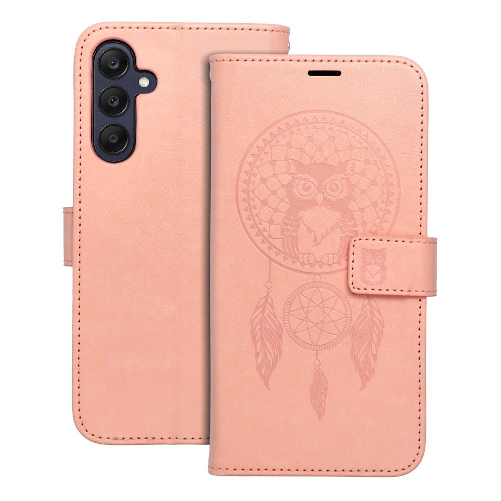 MEZZO könyvtok SAMSUNG A25 5G dreamcatcher barack színben