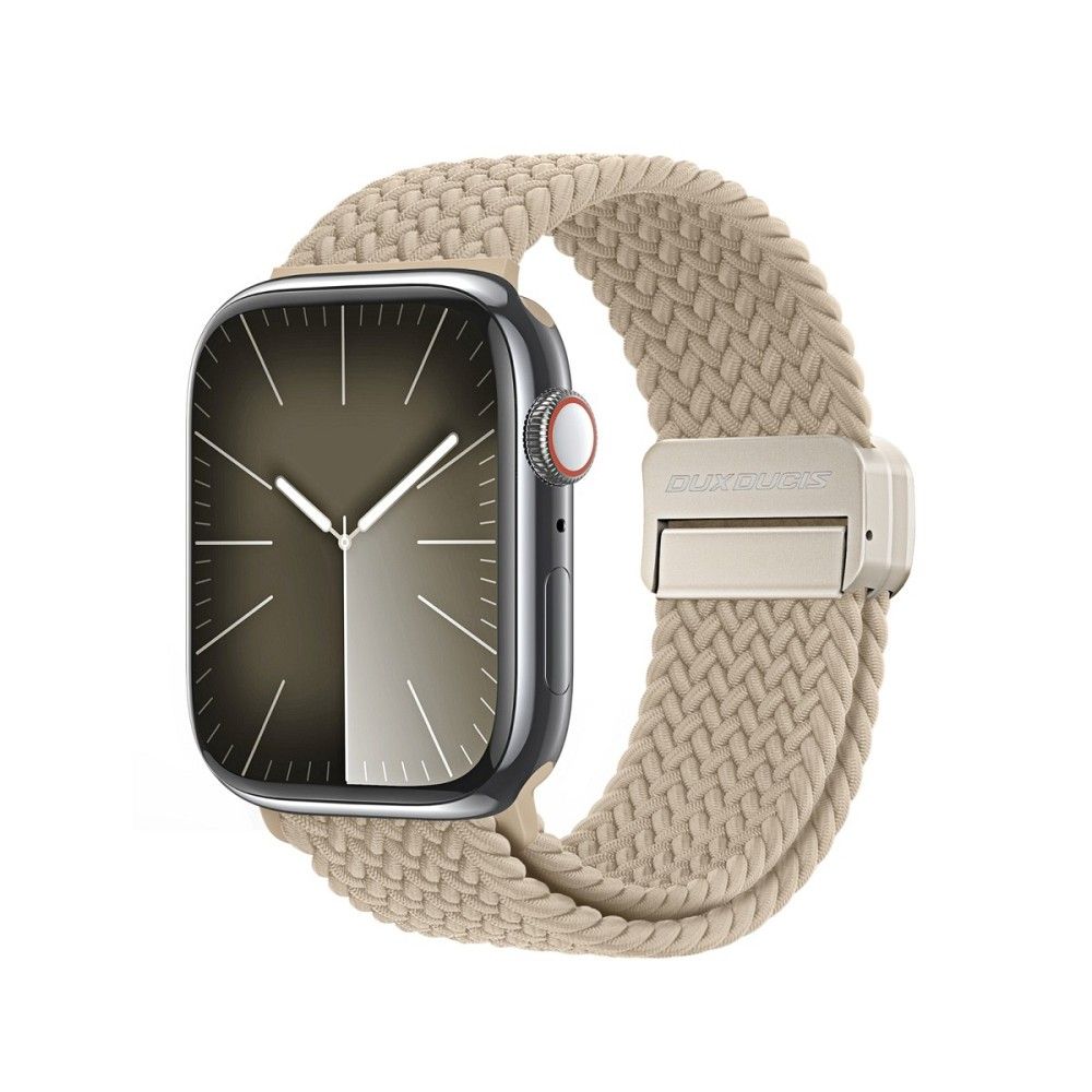 DUX DUCIS MIXTURE PRO stretchable braided szíj Apple Watch 38 / 40 / 41 mm világos bézs