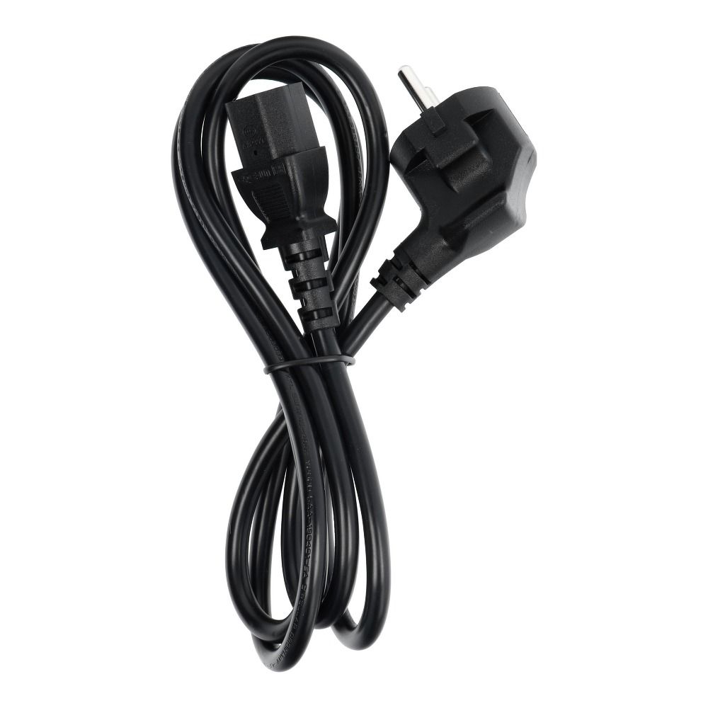 Tápkábel számítógéphez PC / nyomtató / monitor 230V 16A 1,5 m fekete