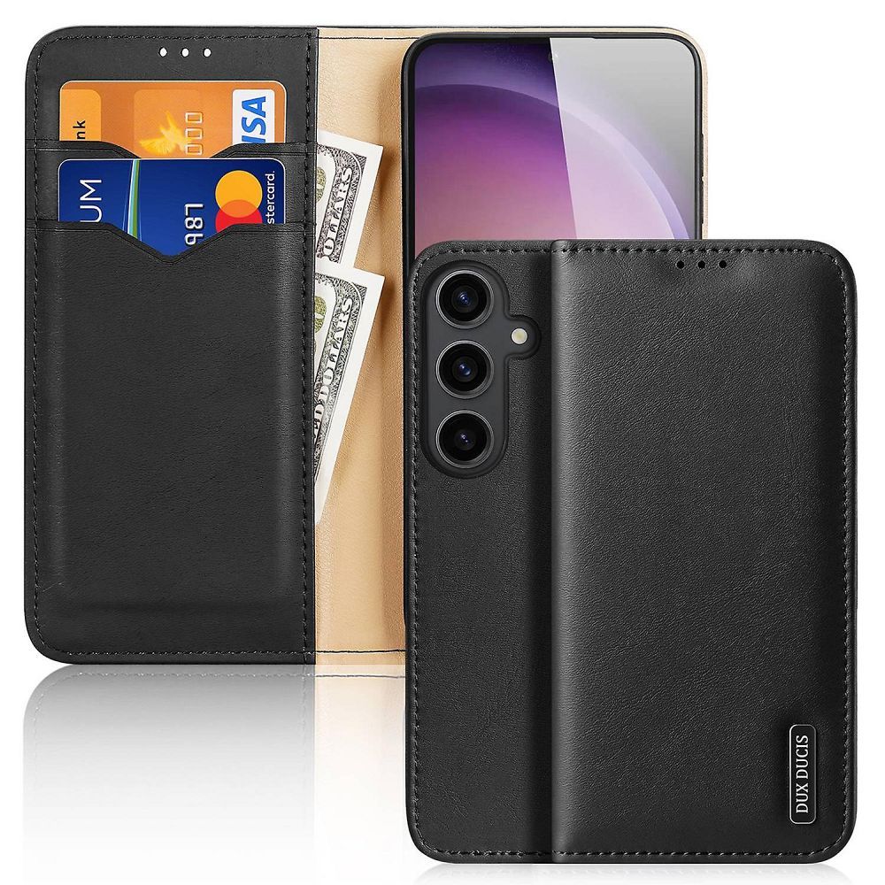 DUX DUCIS pénztárca tok HIVO SAMSUNG S24 Plus fekete