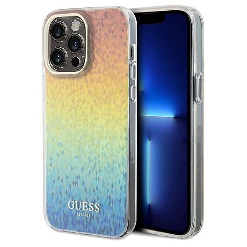 GUESS tok iPHONE 13 Pro Max GUHCP13XHDECMI (IML Faceted Mirror / disco iridescent) multicolor