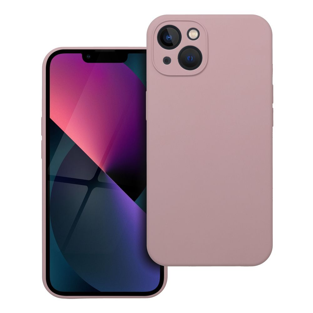SILIKON tok 2mm IPHONE 13 homok rózsaszín