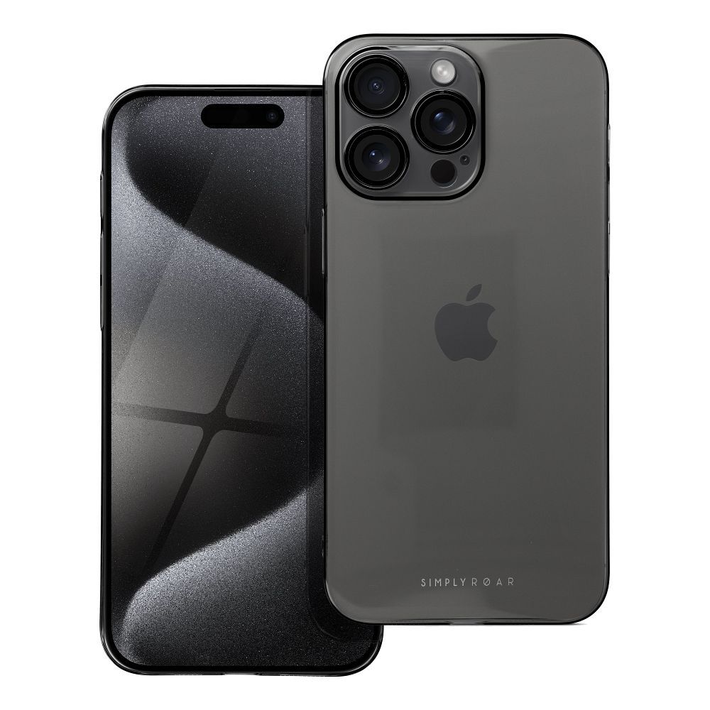 Roar Pure Simple Fit Case – iPhone 15 Pro Max fekete