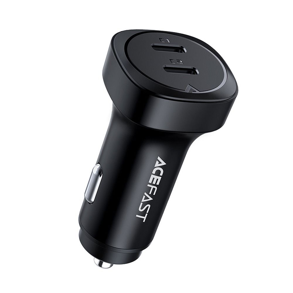 ACEFAST autós töltő 2 x USB-Type C QC3.0 PD72W B2 fém fekete