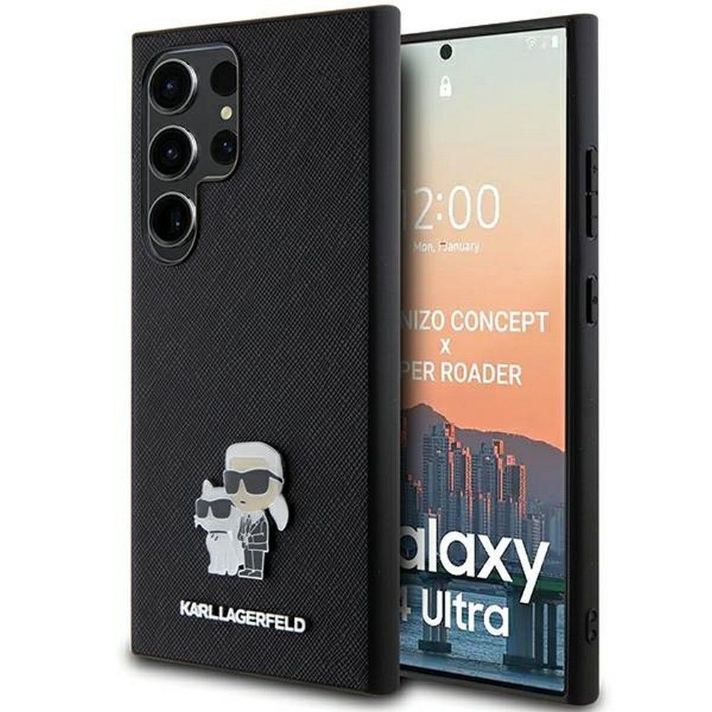 KARL LAGERFELD tok SAMSUNG S24 Ultra KLHCS24LPSAKCMPK (SAFFIANO KC PIN) fekete