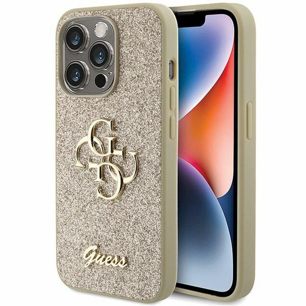 KARL LAGERFELD tok IPHONE 15 Pro GUHCP15LHG4SGD (Fixált Csillogó Nagy 4G) arany