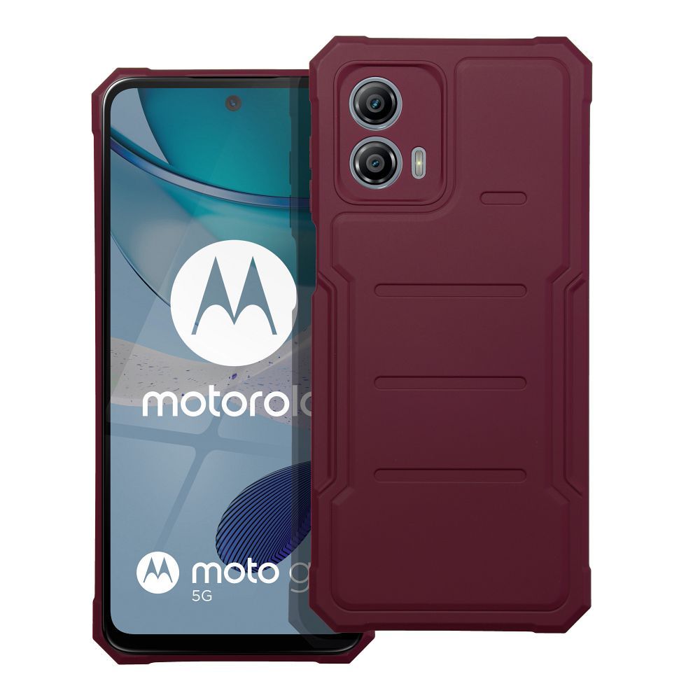 HEAVY DUTY case for MOTOROLA G53 burgundy