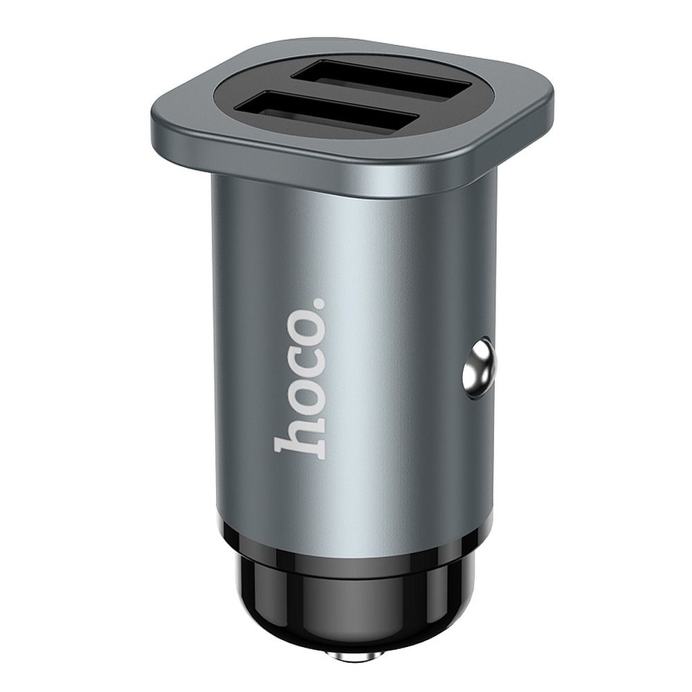 HOCO autós töltő 2 x USB Wise Road NZ4,8A 24W szürke