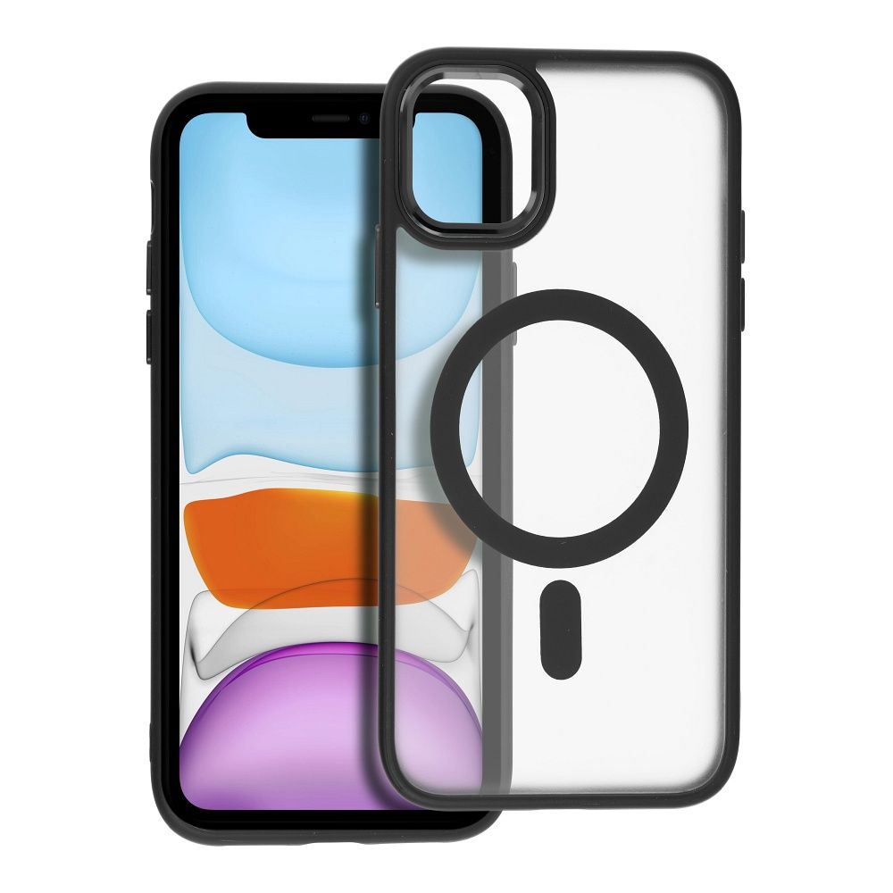 MATTE MAG COVER case compatible with MagSafe for IPHONE 11 black