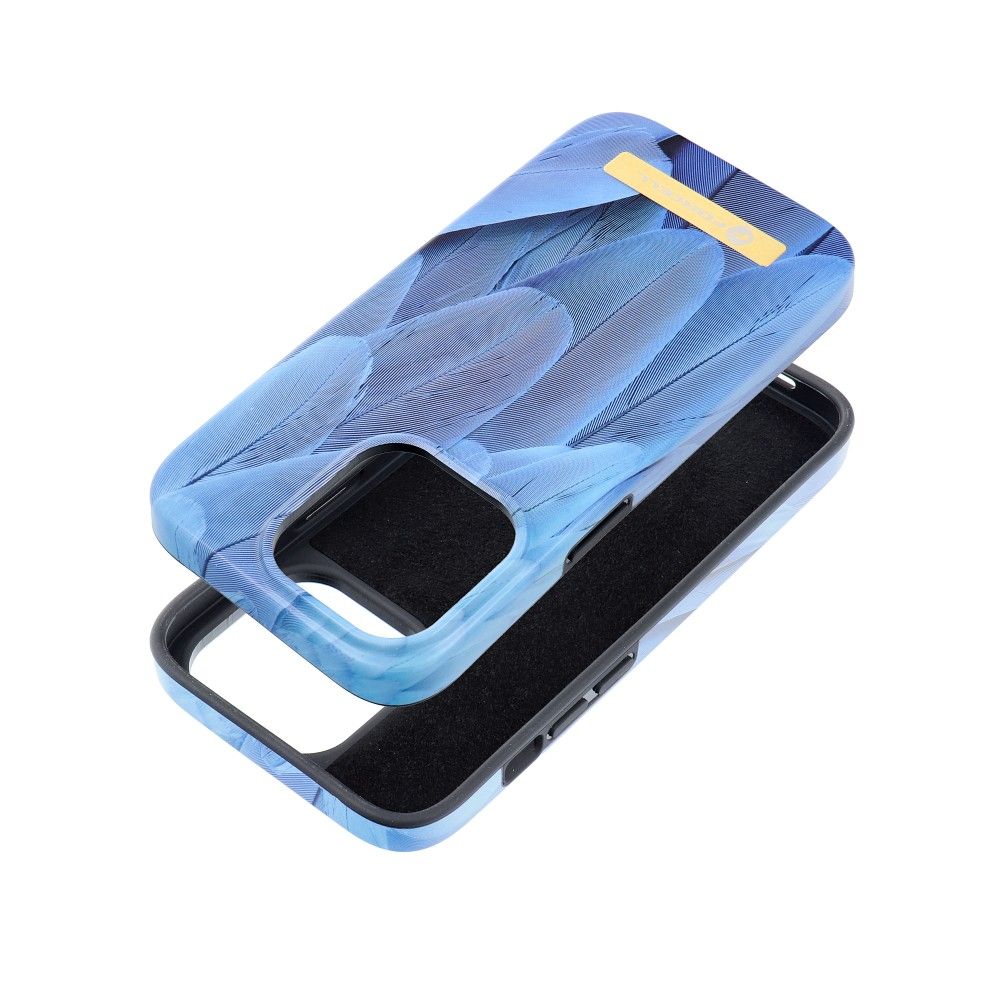 FORCELL F-PROTECT Mirage tok MagSafe kompatibilis IPHONE 14 PRO-hoz kék madár