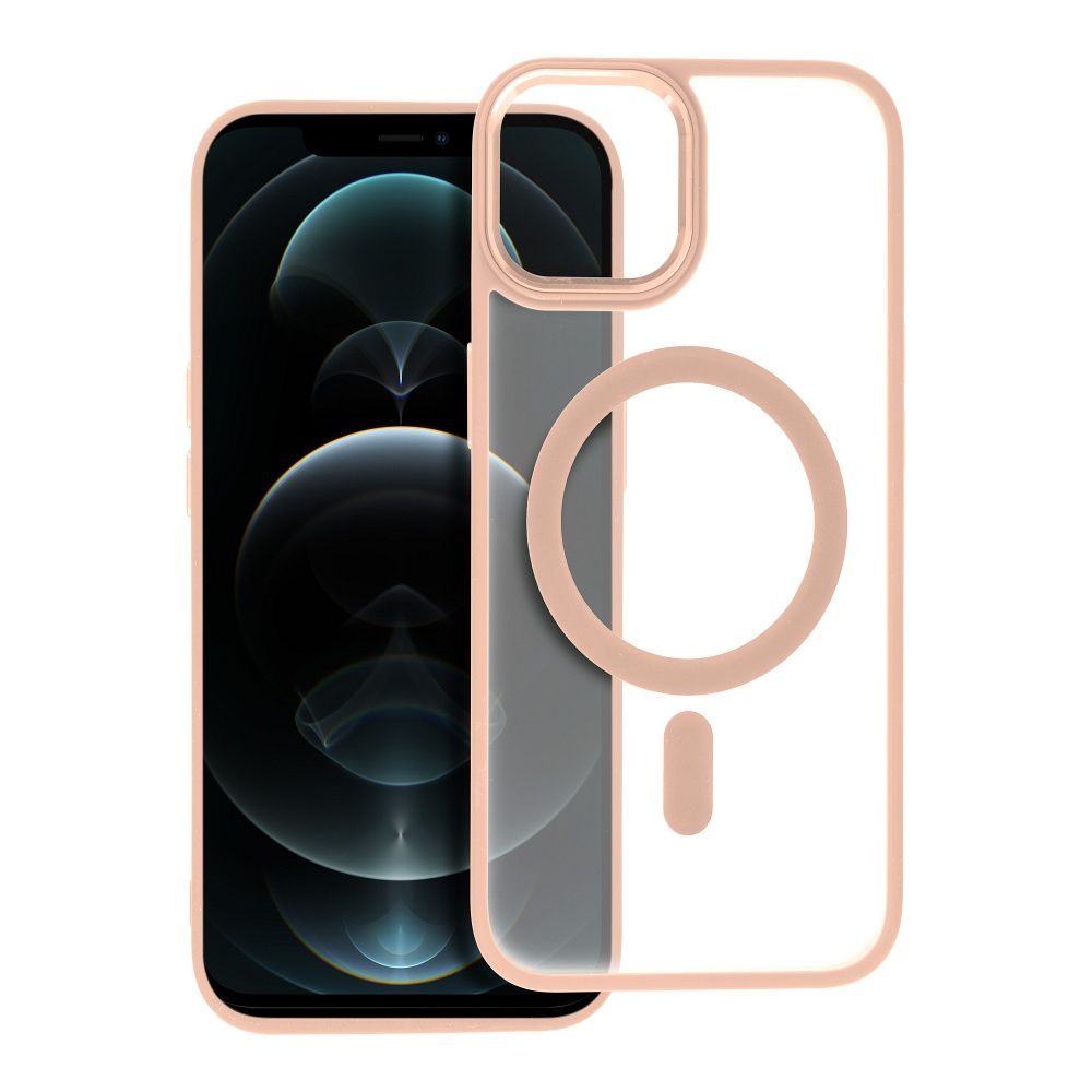 MATTE MAG COVER tok kompatibilis MagSafe-el IPHONE 12 Pro Max rózsaszín