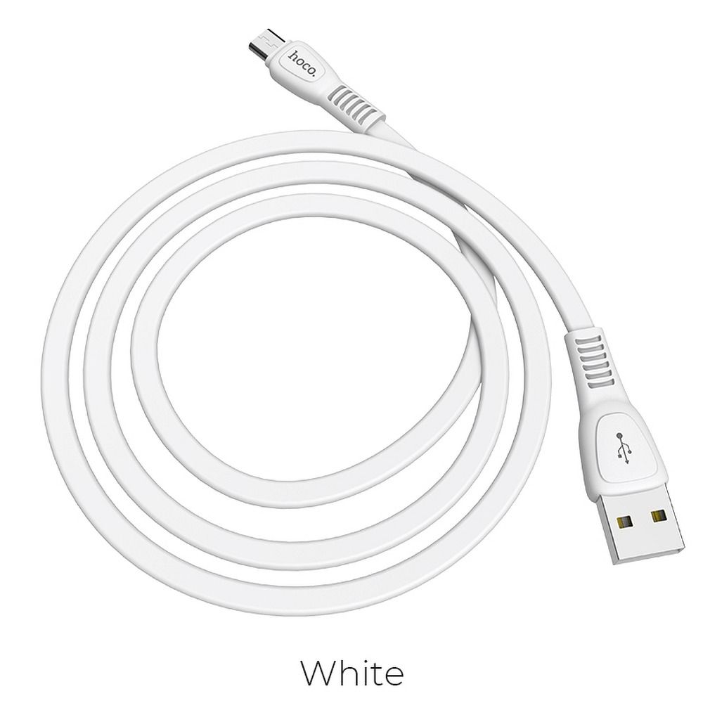 HOCO cable USB A to Micro USB 2,4A X40 1 m white