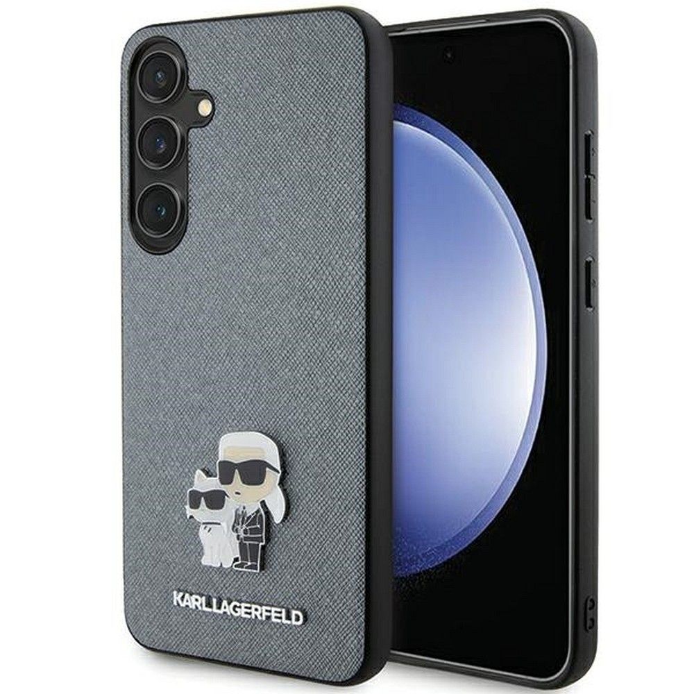 KARL LAGERFELD tok SAMSUNG S24 KLHCS24SPSAKCMPG (SAFFIANO KC PIN) szürke