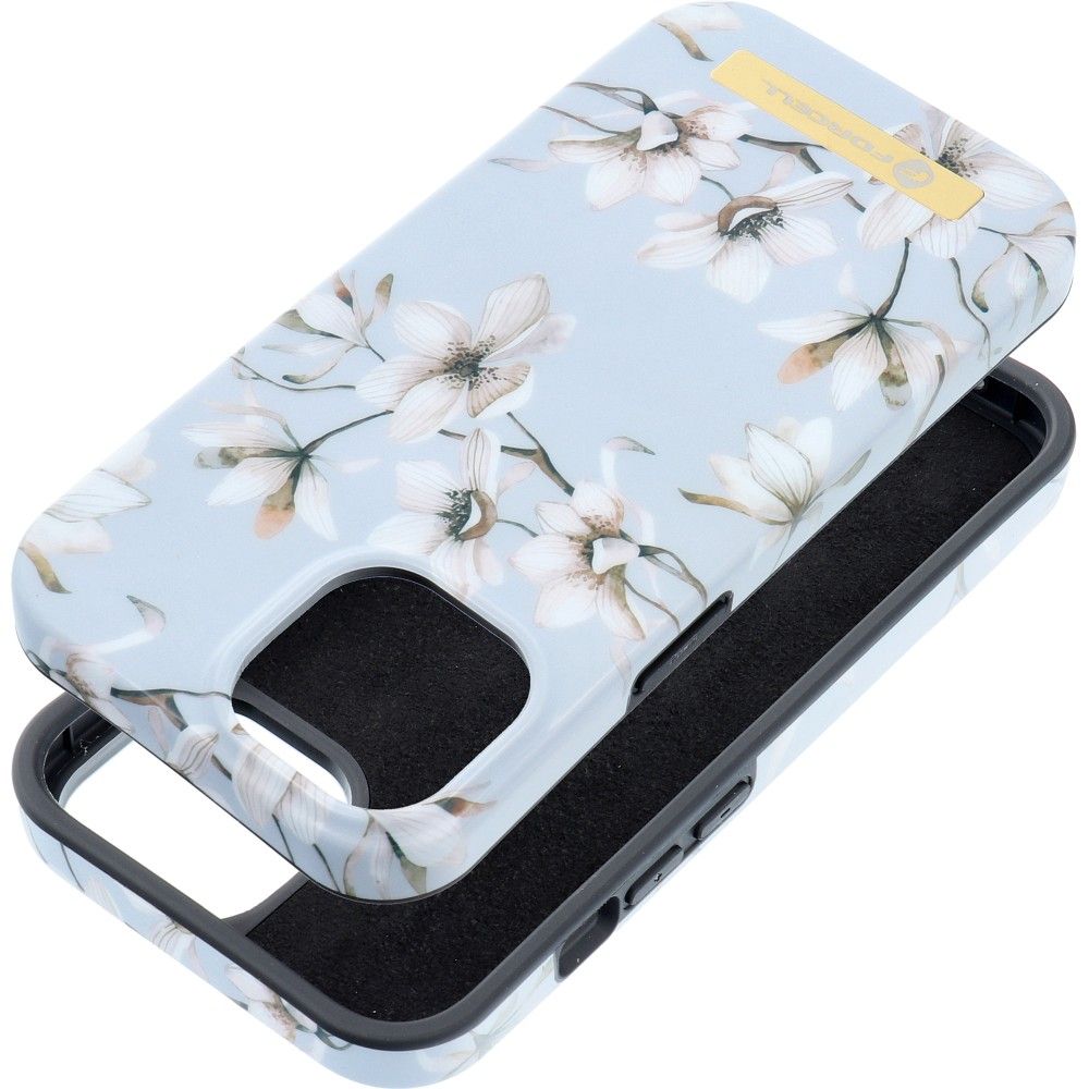 FORCELL F-PROTECT Mirage tok MagSafe kompatibilis IPHONE 15 tavaszi virágokkal