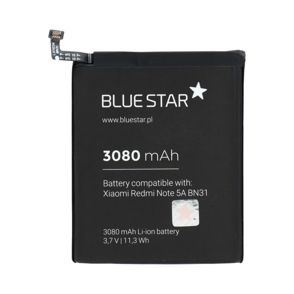 Battery for Xiaomi Redmi Note 5A/5X (BN31) 3080 mAh Li-Ion Blue Star