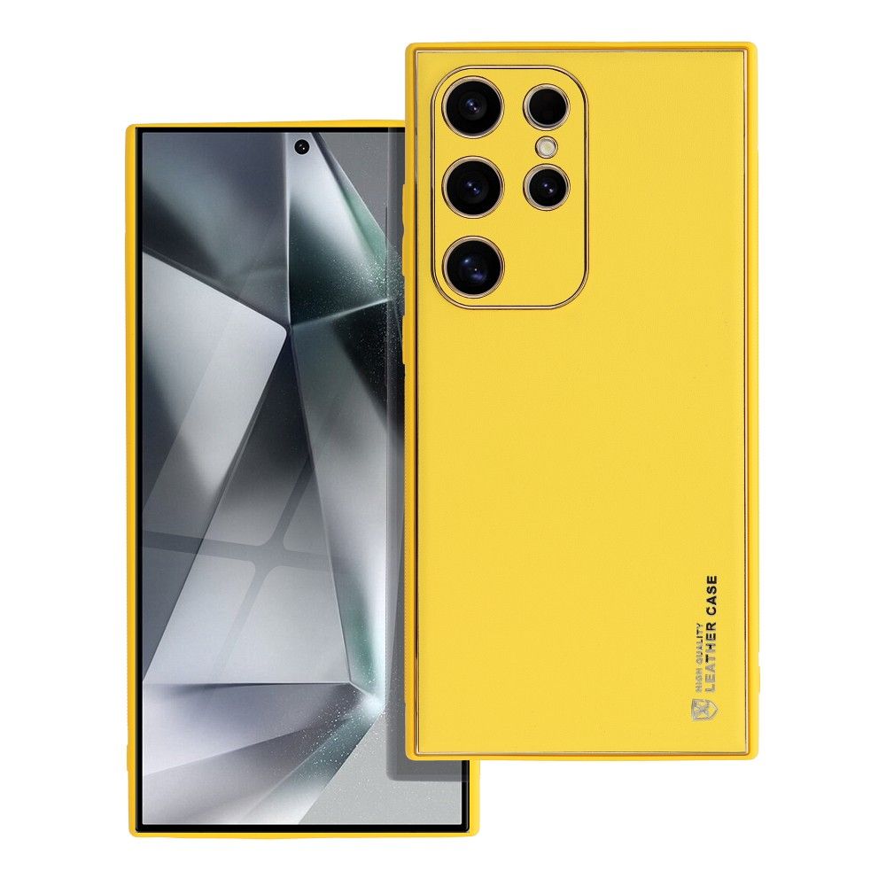 BŐR tok SAMSUNG S24 Ultra sárga