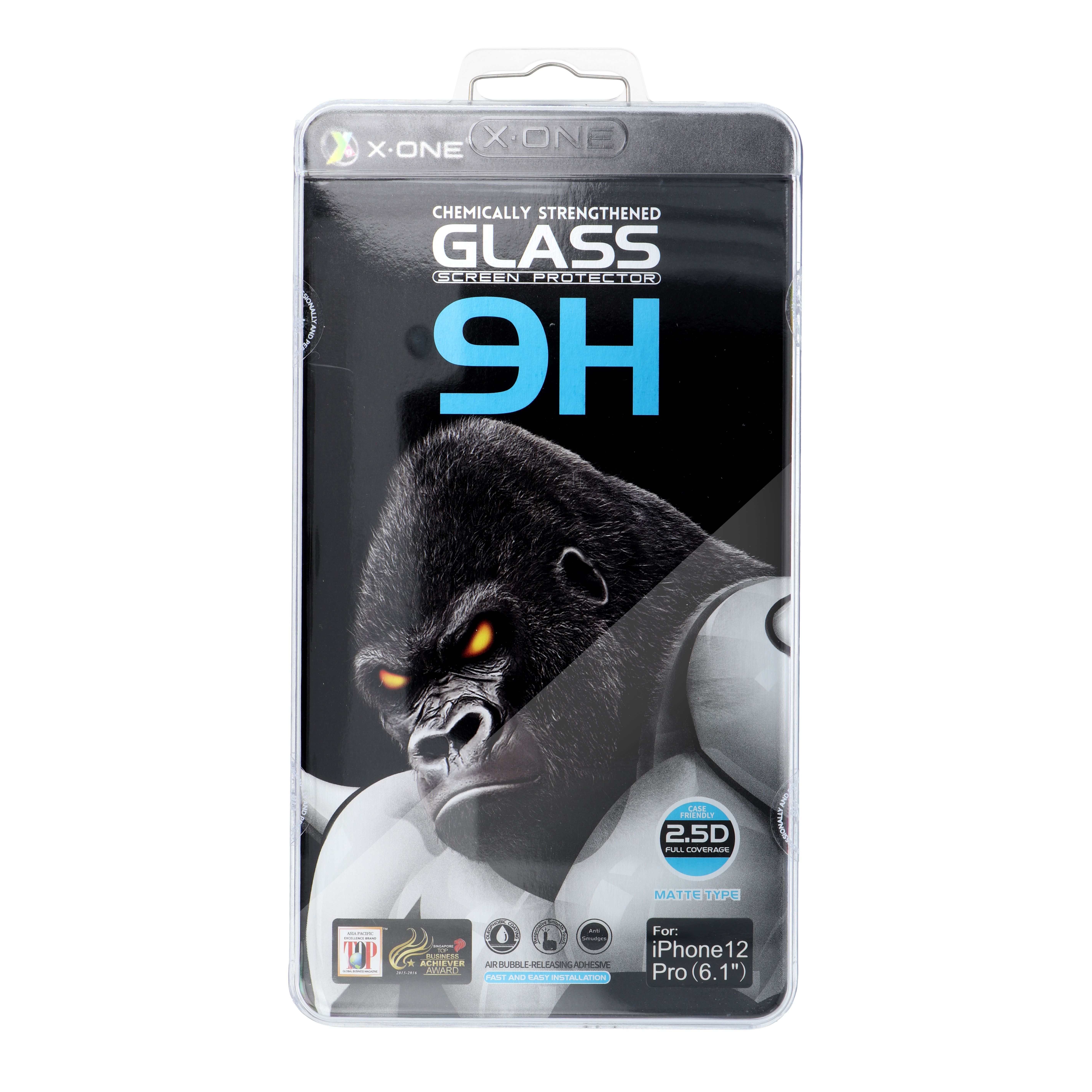 X-ONE Full Cover Extra Strong Matte – for iPhone 15/16 tempered glass 9H