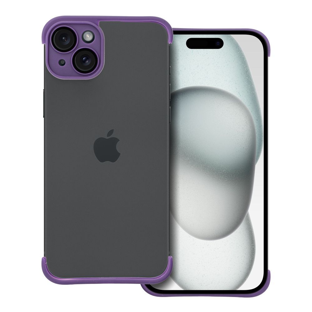 MINI BUMPERS tok kamera sziget védelemmel IPHONE 15 Plus sötét lila