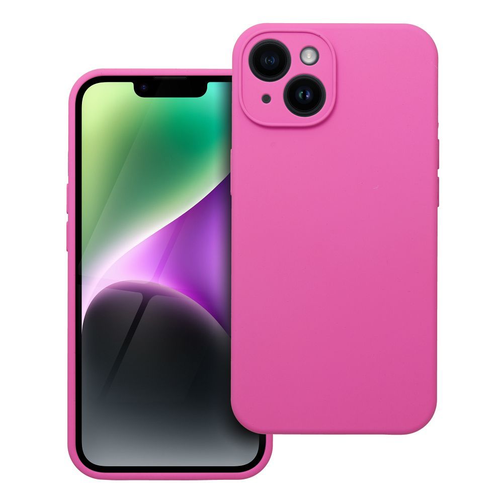 SILIKON Tok 2mm IPHONE 14-hez, rózsaszín