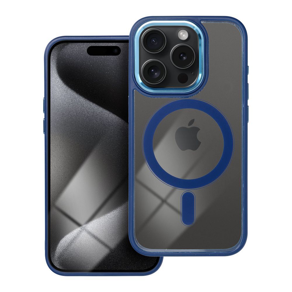 COLOR EDGE MAG COVER tok kompatibilis MagSafe-el az IPHONE 15 Pro navy kék