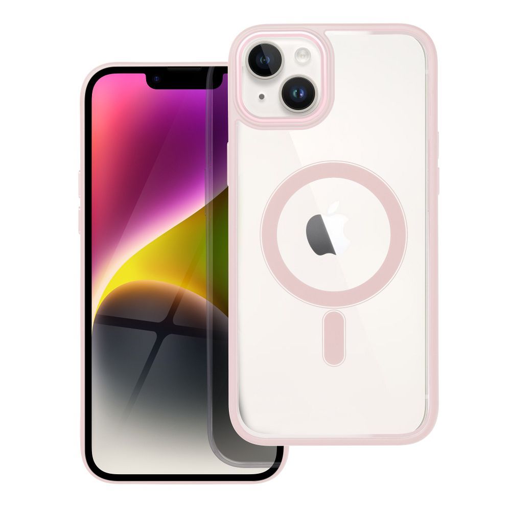 COLOR EDGE MAG COVER tok kompatibilis MagSafe-el IPHONE 14 Plus rózsaszín
