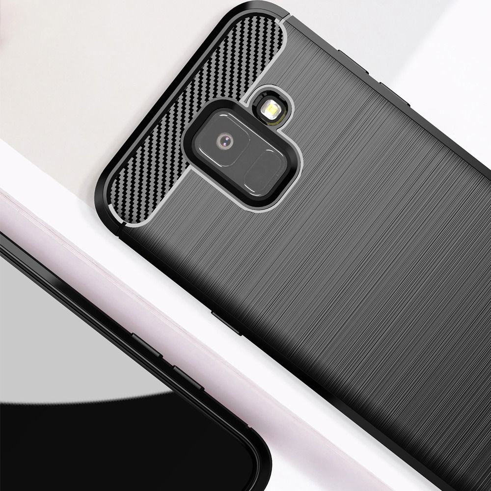 Forcell CARBON tok Samsung Galaxy A6 (A6 2018) fekete telefontok