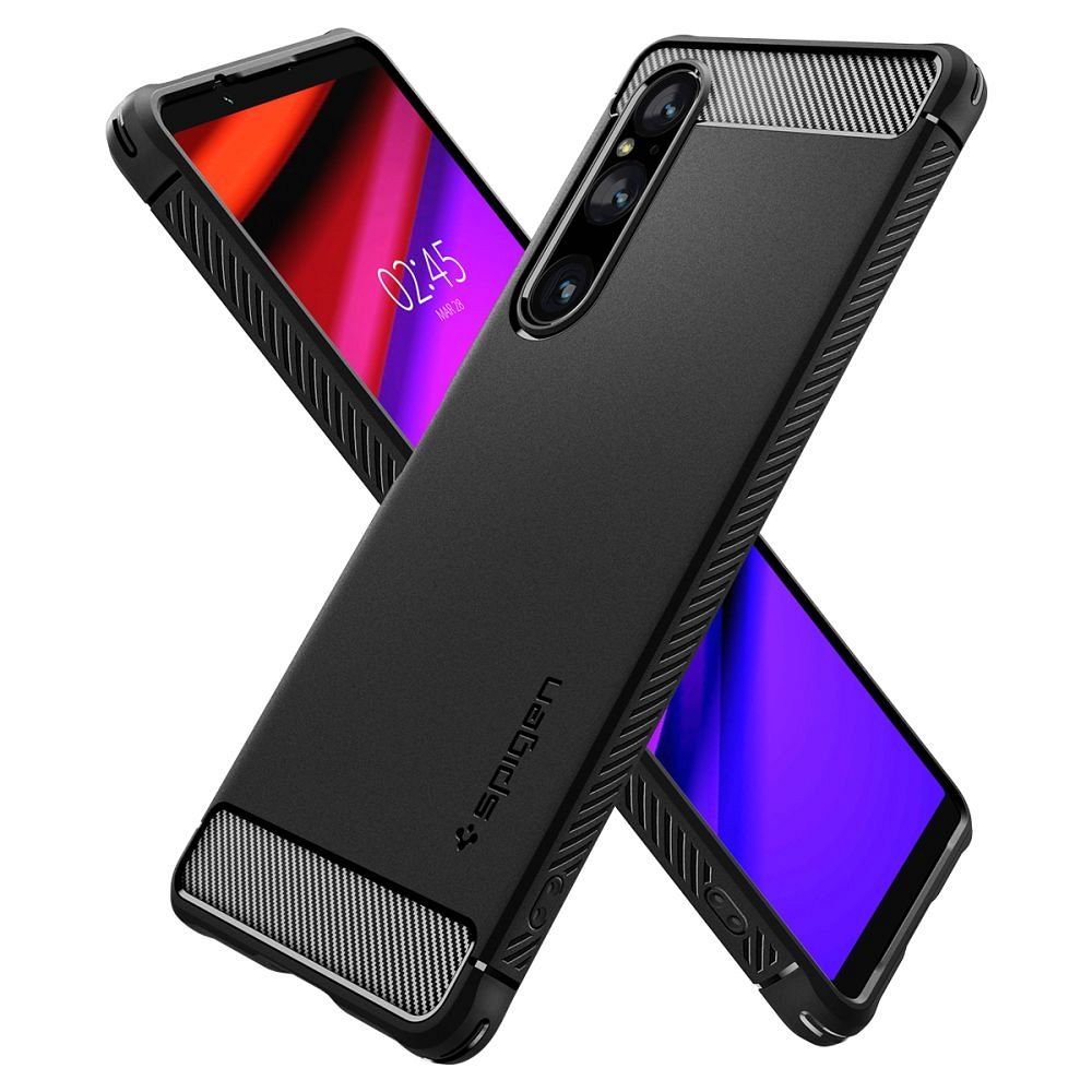 SPIGEN Rugged Armor SONY XPERIA 1 V matt fekete