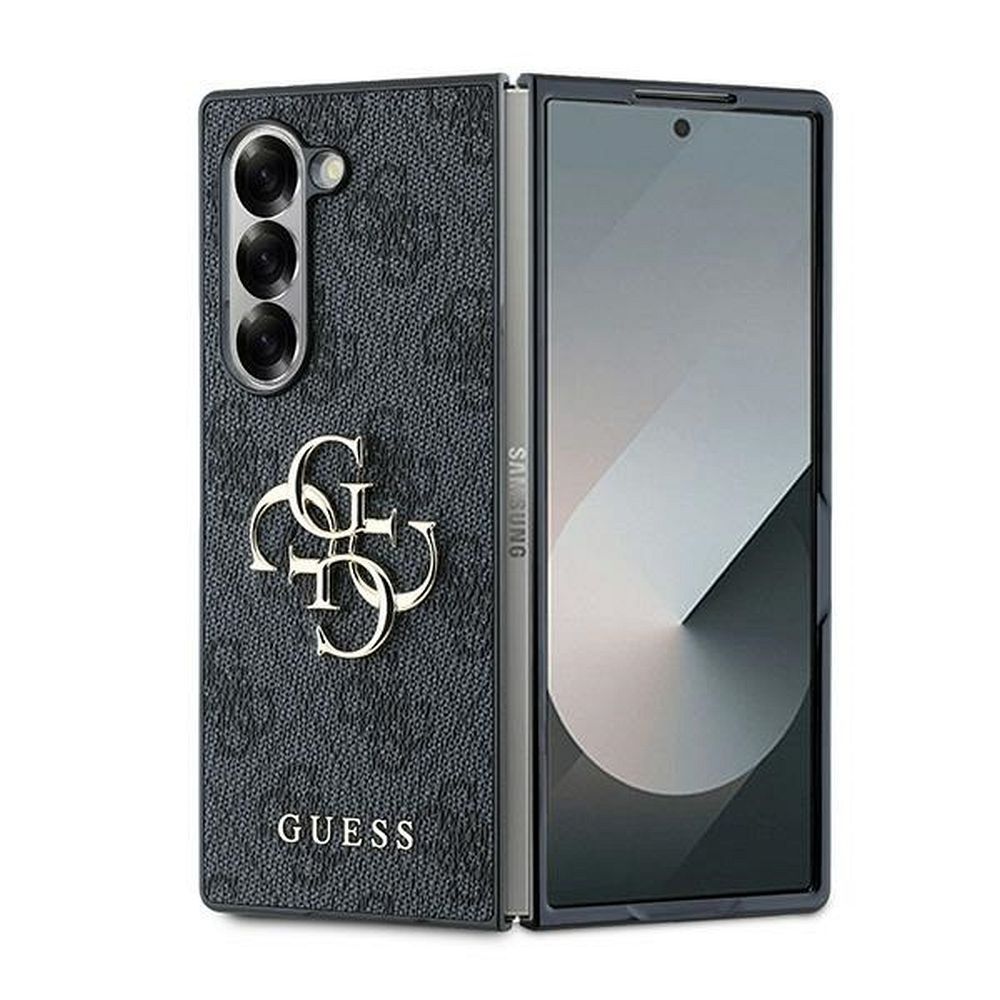 KARL LAGERFELD tok SAMSUNG GALAXY S6 GUHCZFD64GMGGR (PU 4G Bőr Fém Logó) fekete