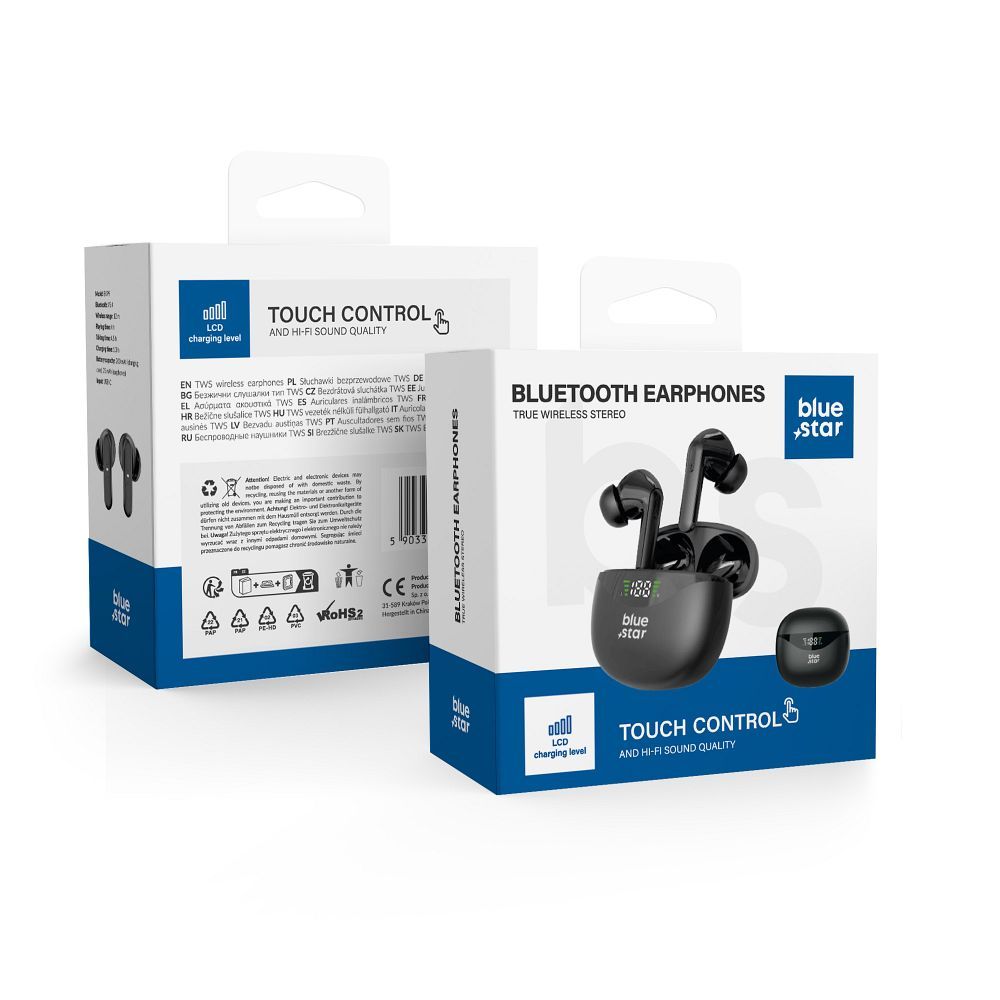 Blue Star TWS T60 modell – fekete