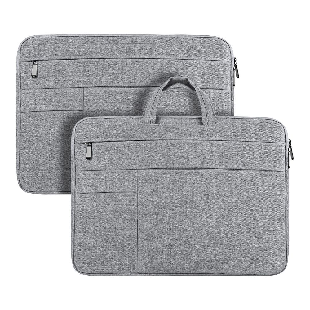 DUX DUCIS LBTC táska 15.5-16" laptophoz, vízszintes kézitáska, világosszürke