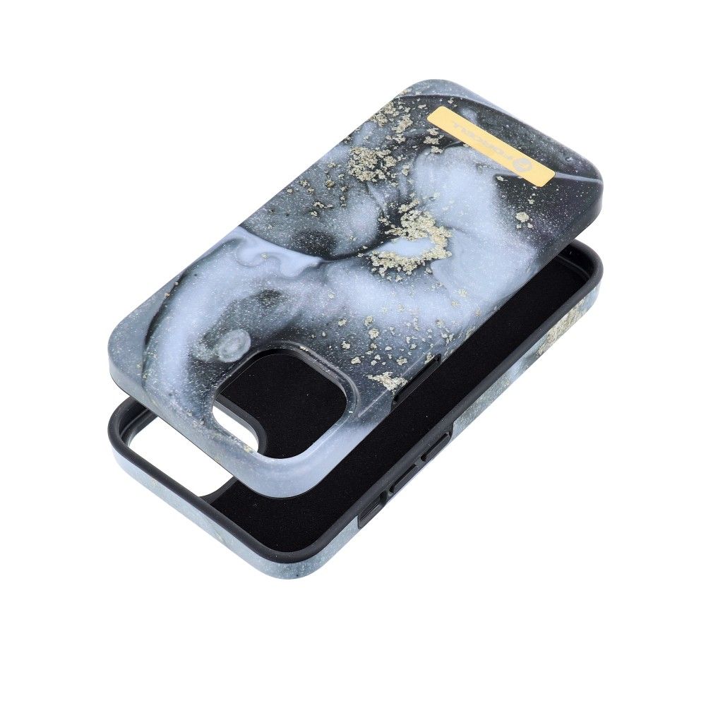 FORCELL F-PROTECT Mirage tok MagSafe kompatibilis IPHONE 14-hez márvány köd