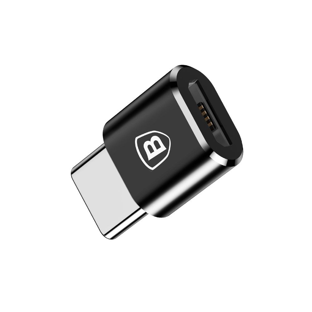 BASEUS Micro USB to Type C adapter fekete