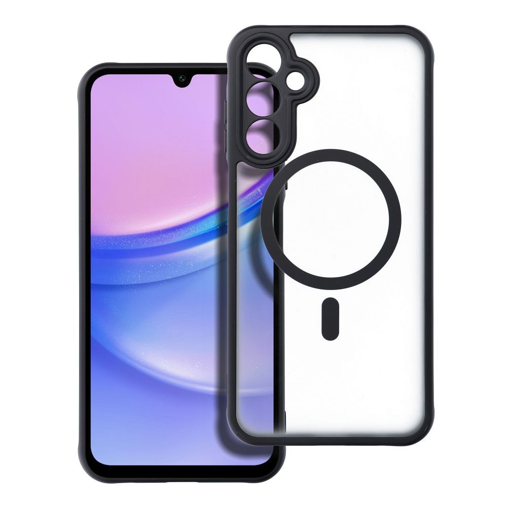 FULL MATTE MAG COVER tok MagSafe kompatibilis SAMSUNG A15-höz fekete