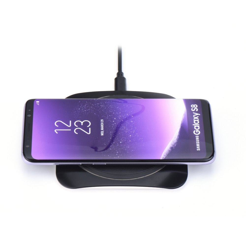 Fast Wireless Charger Pad (Qi standard) TFK-WC-109 10W Blue Star black