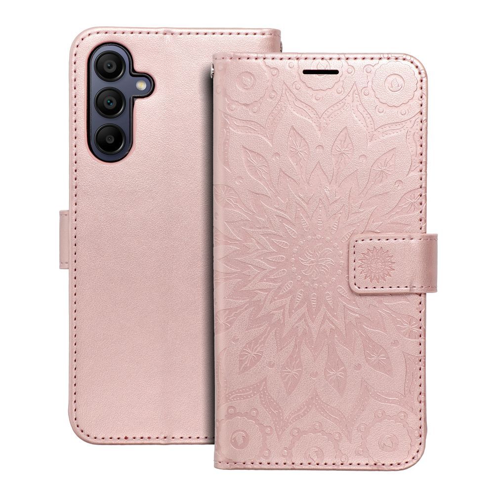 MEZZO könyvtok SAMSUNG A15 4G / A15 5G mandala rózsaarany