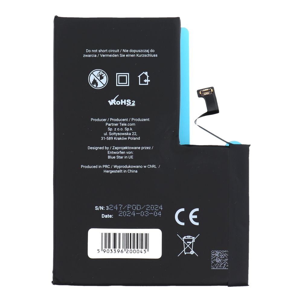 BLUE STAR HQ akkumulátor IPHONE 13 Pro Max 4352 mAh