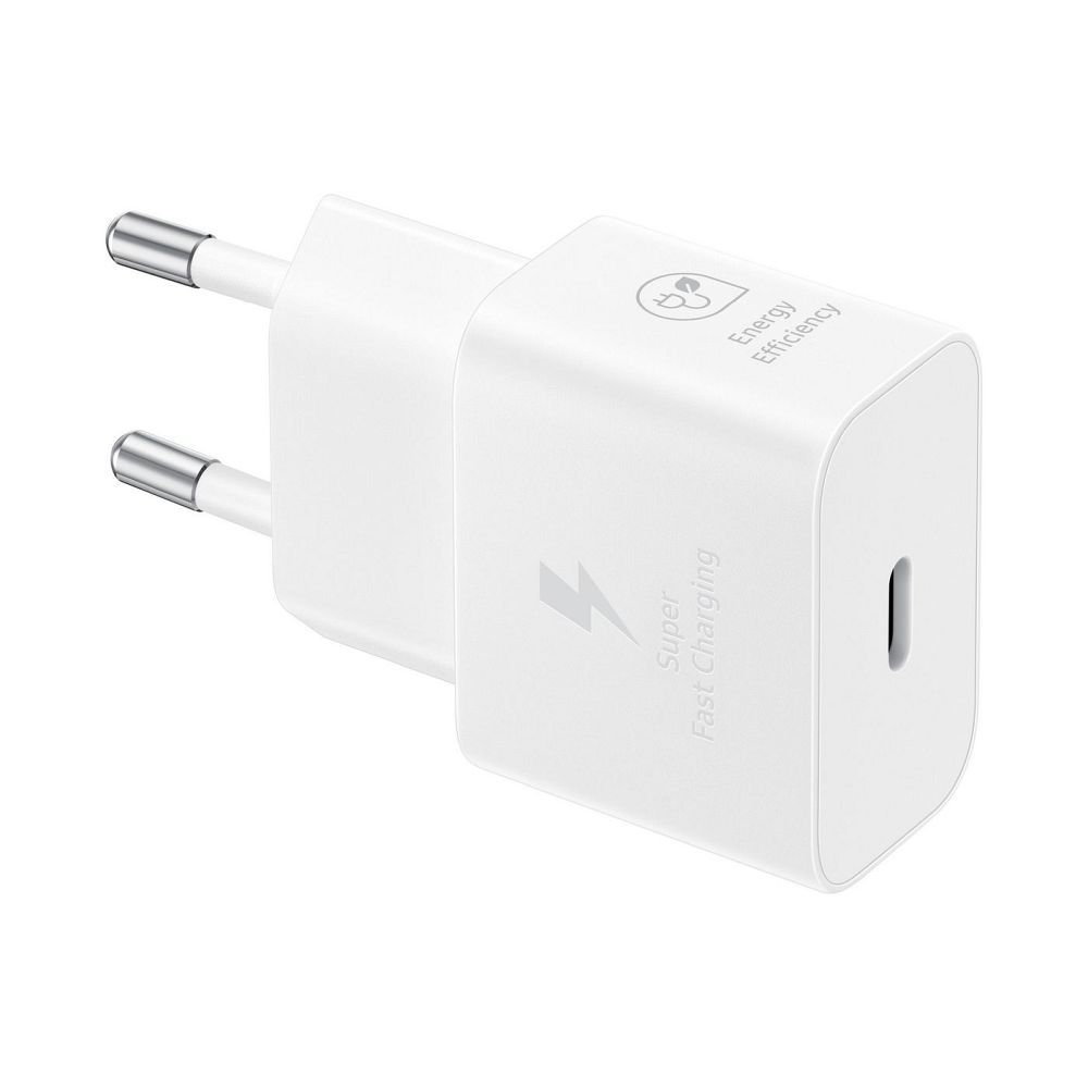 SAMSUNG eredeti Type C töltő + Type C – Type C kábel PD 3A 25W GaN EP-T2510XWEGEU fekete blister