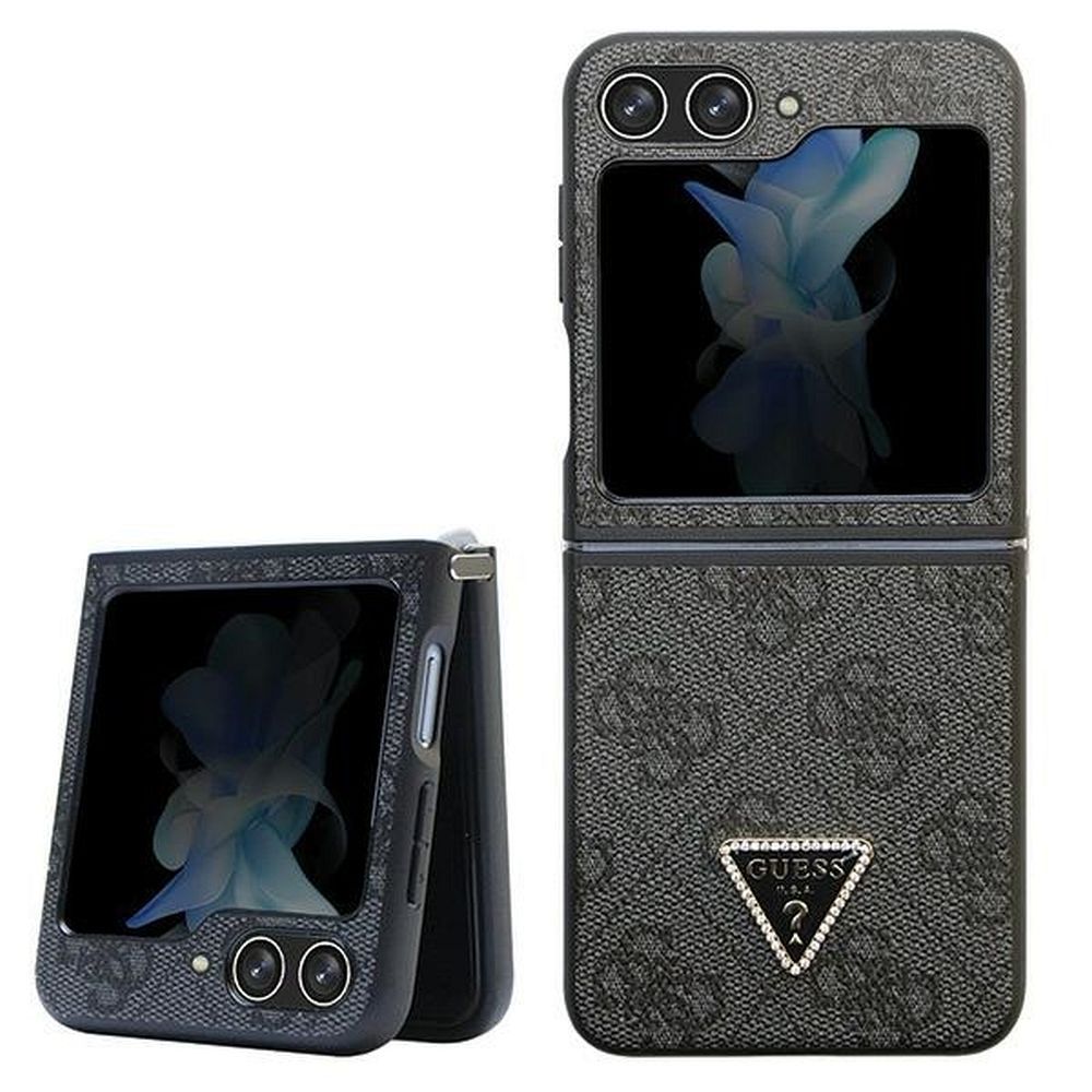 GUESS tok SAMSUNG Flip 5 GUHCZF5P4TDPK Samsung Flip 5-hez (4G Triangle Strass / fekete)