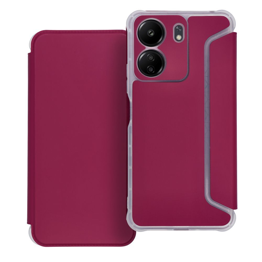 PIANO Book case for Xiaomi Redmi 13C magenta