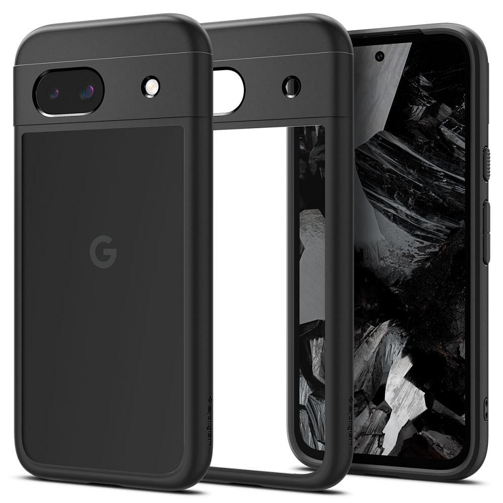 SPIGEN Ultra Hybrid tok GOOGLE PIXEL 8A-hoz, matt fekete